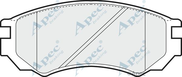 APEC BRAKING stabdžių trinkelių rinkinys, diskinis stabdys PAD790